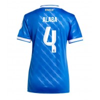 Fotballdrakt Dame Real Madrid David Alaba #4 Tredjedrakt 2025-26 Kortermet Fotballdrakt Dame Real Madrid David Alaba #4 Tredjedrakt 2025-26 Kortermet